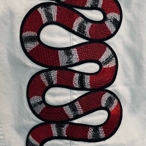 G.I.L.I. Denim white Jacket Size 10 - Picture 2 of 7